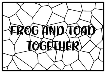 FROG AND TOAD TOGETHER, Grade 1 Literature Activity, Grade 1 Literature Color
