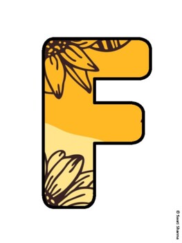 FROM SEED TO PLANT! Sunflower Bulletin Board Letters