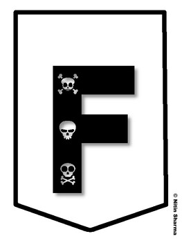 FUNNY BONES! Halloween Bulletin Board Letters, Halloween Banner