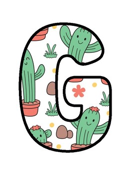 GOAL GETTERS! Cactus, Succulents, Welcome Back To School Bulletin Board