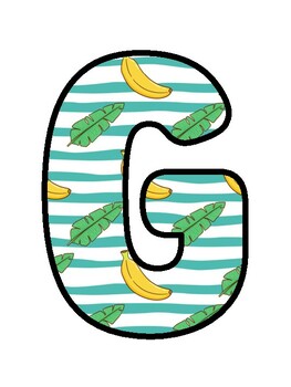GOING BANANAS OVER BRAILLE! Tropical, Banana, Welcome Back To School Bulletin