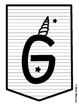 GOOD VIBES ONLY! Unicorn Bulletin Board Letters