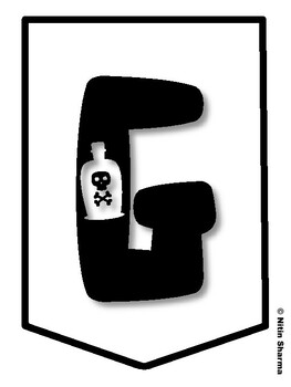 GRAB A GOOD BOOK! Halloween Bulletin Board Letters, Halloween Banner