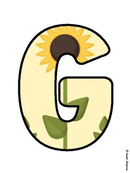 GRATEFUL BRIGHT, SUNFLOWER HEADS! Sunflower Bulletin Board Letters