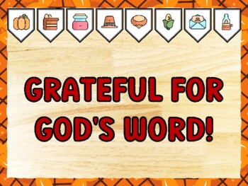 GRATEFUL FOR GOD'S WORD! Thanksgiving Bulletin Board Kit & Door Décor