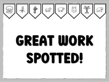 GREAT WORK SPOTTED! Jungle Bulletin Board Kit