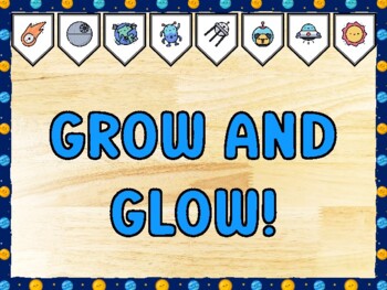 GROW AND GLOW! Galaxy Bulletin Board Kit & Door Décor, Galaxy Classroom Décor
