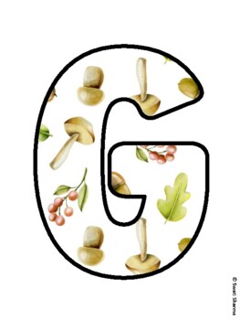 GROW WITH GREAT CARE! Mushroom Bulletin Board Letters
