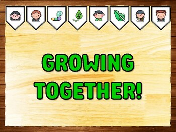 GROWING TOGETHER! Caterpillar Bulletin Board Kit & Door Décor