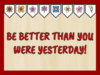 Growth Mindset Bulletin Board Kit & Door Décor, BE BETTER THAN YOU WERE...