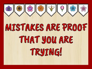 Growth Mindset Bulletin Board Kit & Door Décor, MISTAKES ARE PROOF THAT YOU...