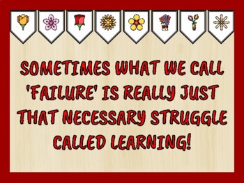 Growth Mindset Bulletin Board Kit & Door Décor, SOMETIMES WHAT WE CALL...
