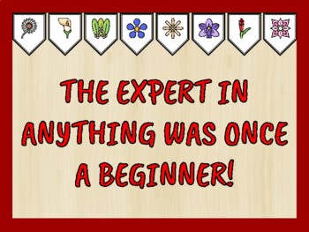 Growth Mindset Bulletin Board Kit & Door Décor, THE EXPERT IN ANYTHING WAS...