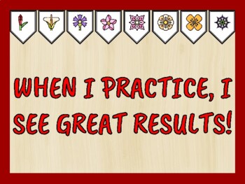 Growth Mindset Bulletin Board Kit & Door Décor, WHEN I PRACTICE, I SEE GREAT...