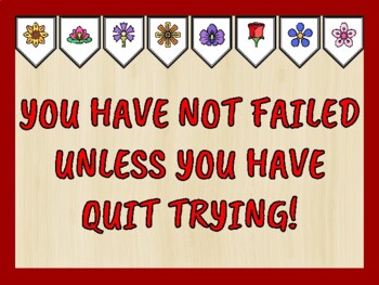 Growth Mindset Bulletin Board Kit & Door Décor, YOU HAVE NOT FAILED UNLESS...