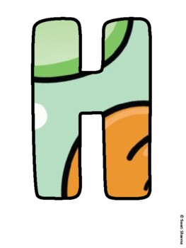 H IS FOR HEALTHY HABITS! Health and Nutrition Bulletin Board Letters