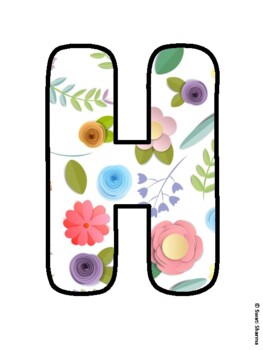 HANDS UP FOR SPRING! Spring Bulletin Board Letters
