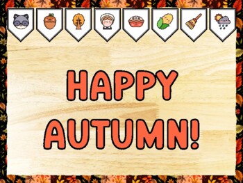 HAPPY AUTUMN! Fall Bulletin Board Kit & Door Décor, Fall Classroom Décor