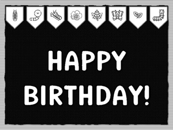 HAPPY BIRTHDAY! Caterpillar Theme Bulletin Board Kit, Door Décor, Caterpillar