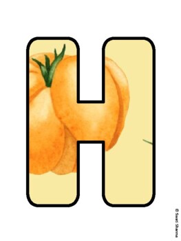 HAPPY BIRTHDAY! Fall, Harvest Bulletin Board Letters
