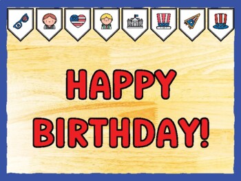 HAPPY BIRTHDAY! Fourth Of July Bulletin Board Kit