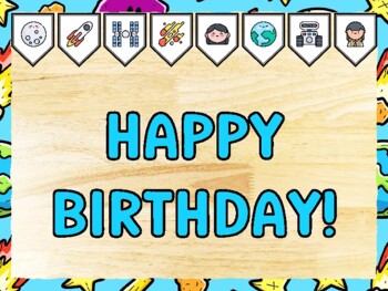 HAPPY BIRTHDAY! Universe Bulletin Board Kit & Door Décor