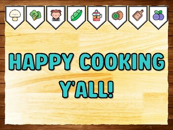 HAPPY COOKING Y'ALL! Cooking Printable Bulletin Board Kit & Door Décor