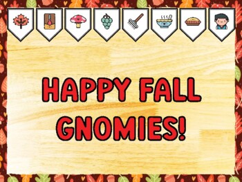 HAPPY FALL GNOMIES! Fall Bulletin Board Kit & Door Décor