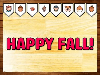 HAPPY FALL! Squirrel Bulletin Board Kit & Door Décor