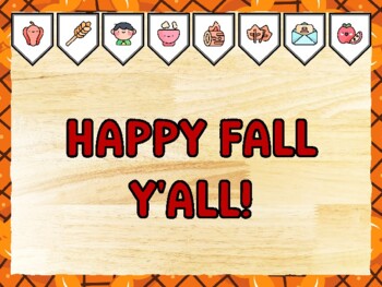 HAPPY FALL Y'ALL! Thanksgiving Bulletin Board Kit & Door Décor