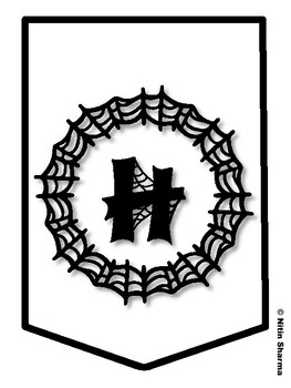 HAPPY LLAMA-WEEN! Halloween Bulletin Board Letters, Halloween Banner