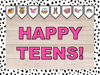 HAPPY TEENS! Spring Bulletin Board & Door Décor Kit