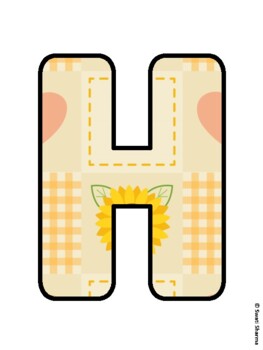 HAPPY TEENS! Sunflower Bulletin Board Letters
