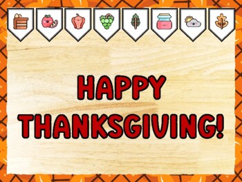 HAPPY THANKSGIVING! Thanksgiving Bulletin Board Kit & Door Décor
