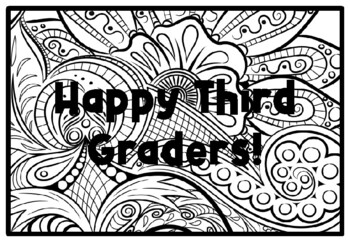 HAPPY THIRD GRADERS! Spring Activity, Spring Coloring Pages