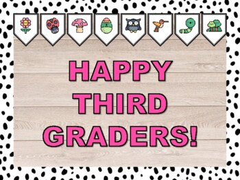 HAPPY THIRD GRADERS! Spring Bulletin Board & Door Décor Kit