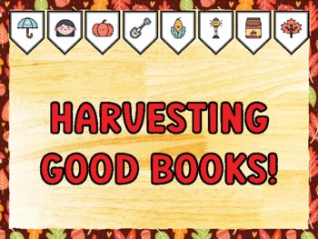 HARVESTING GOOD BOOKS! Fall Bulletin Board Kit & Door Décor
