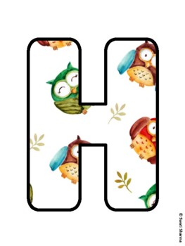 HAVE A JOYFUL WINTER OWLY-DAY! Owl Bulletin Board Letters