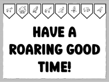 HAVE A ROARING GOOD TIME! Jungle Bulletin Board Kit
