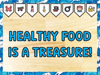 HEALTHY FOOD IS A TREASURE! Pirate Bulletin Board Kit & Door Décor