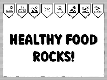 HEALTHY FOOD ROCKS! Mountains Bulletin Board Kit