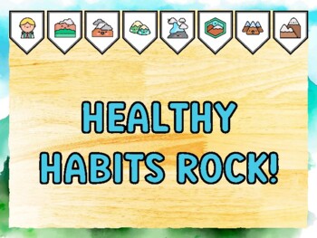 HEALTHY HABITS ROCK! Mountain Bulletin Board Kit