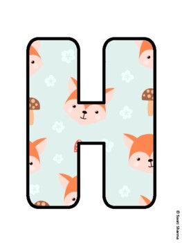 HELLO AUTUMN! Fox Bulletin Board Letters
