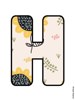 HELLO AUTUMN! Sunflower Bulletin Board Letters