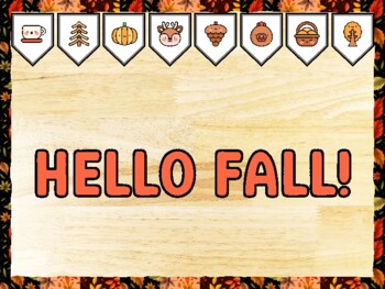 HELLO FALL! Fall Bulletin Board Kit & Door Décor, Fall Classroom Décor