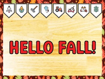 HELLO FALL! Fall Bulletin Board Kit & Door Décor, Fall Classroom Décor
