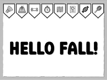 HELLO FALL! Instant Bulletin Board Kit