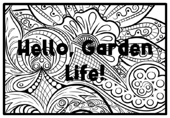 HELLO, GARDEN LIFE! Spring Activity, Spring Coloring Pages