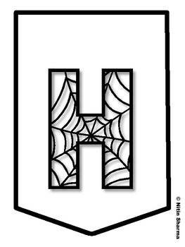 HELLO HALLOWEEN! Halloween Bulletin Board Letters, Halloween Banner