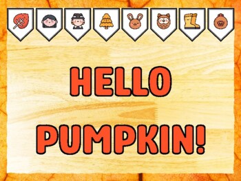 HELLO PUMPKIN! Fall Bulletin Board Kit